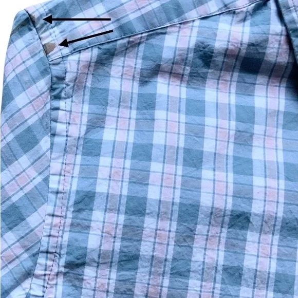 NWT J.Crew Men’s BLUE/PINK Slim Flex Washed Casual Shirt Sz S BI05O - Picture 7 of 8